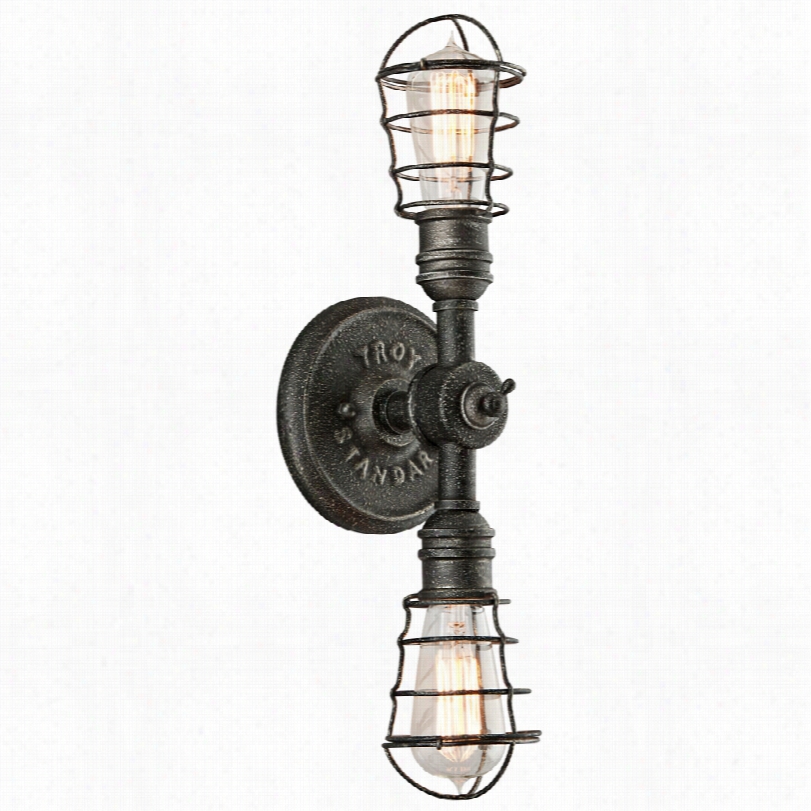 Transitional Condyit Old Siler Wall Sconce