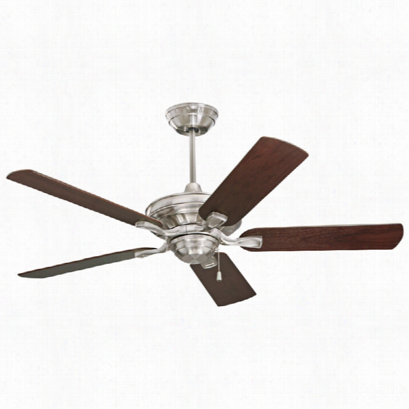 Tranitional Emeron Carrera Bell Ceiling Fan - 52"" Brushed Harden