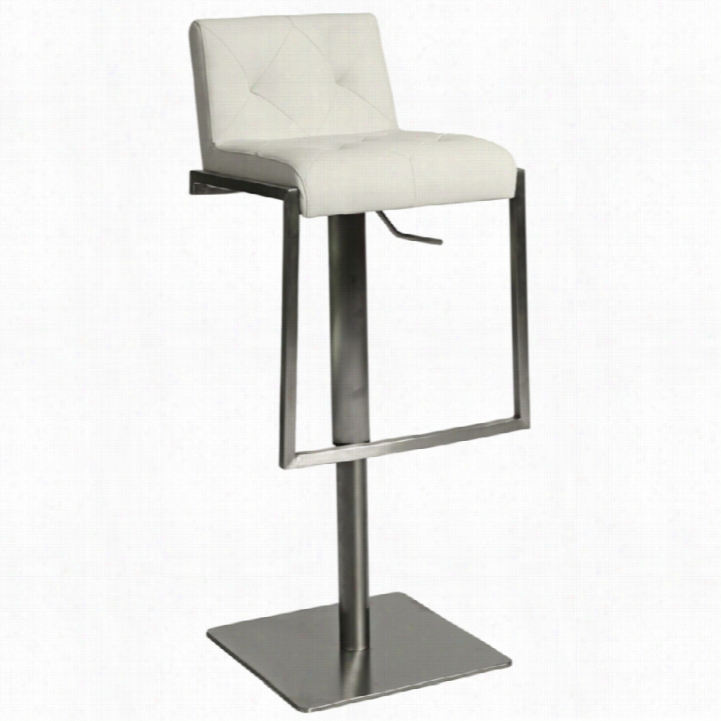 Contemporary Adijon Swivel Adjustable Ivory 16 3/4-inch-w Bar Stool