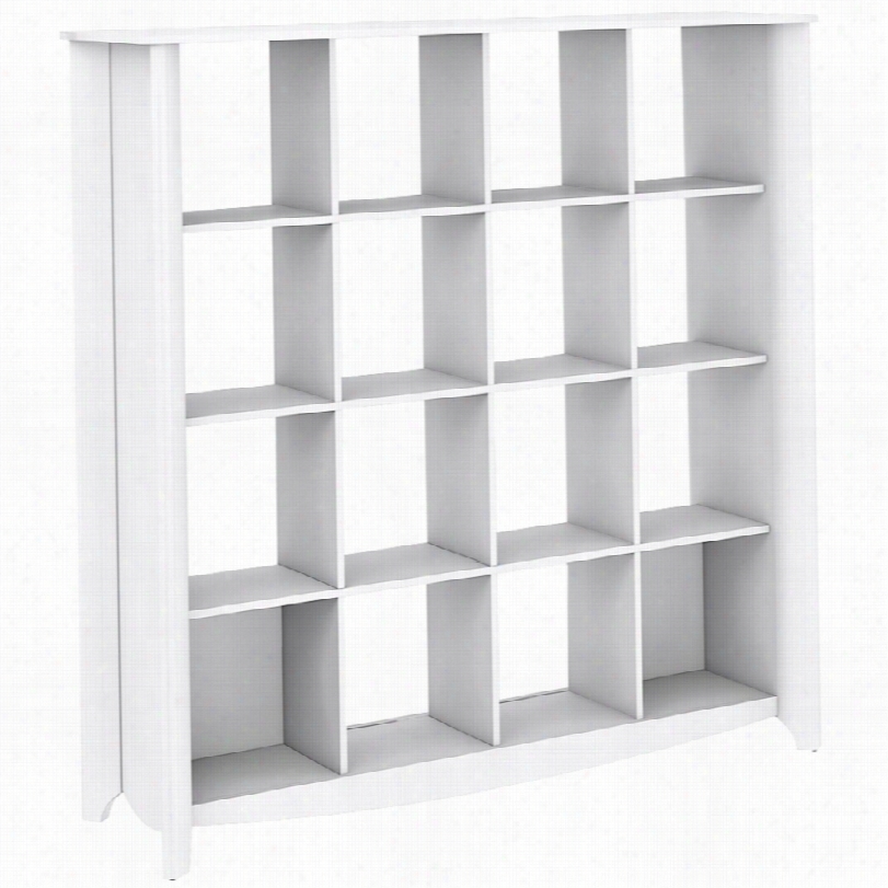 Contemporary Aero Purewhite 16-cube 60-inch-w Bookcase Room Divider