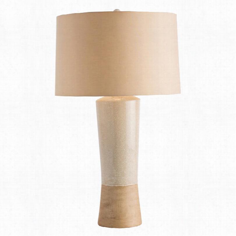 Contemporary Arteriors Home Magoo Ivory Crackle Morern Table Lamp