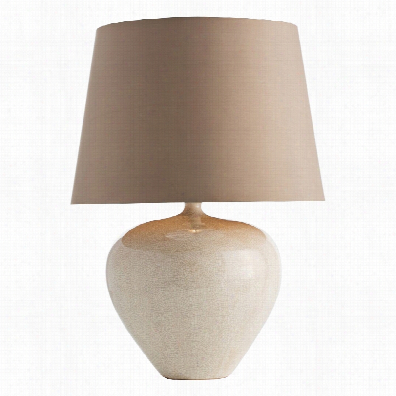 Contemporary Arteriors Home Nahla Decrepitate Beige 27 1/2-inch-h Table Lamp