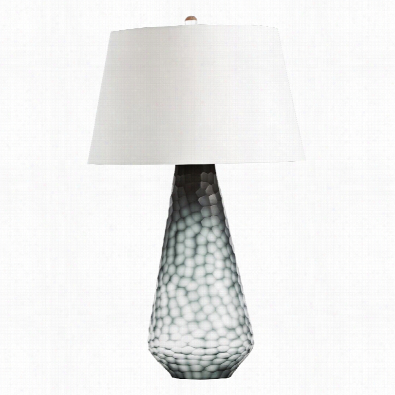 Contemporary Arteriors Home Nat Haniel Chiseled Glass Recent Table Lamp