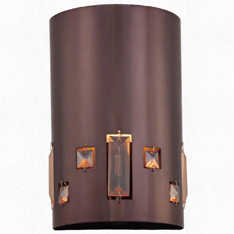 Contemporary Bling Bang Chocolate 9-inch-h George Kovacs Wall Sconce