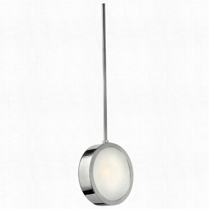 Contemporary Broadway Collection Vertical Aluminum Disc Pendant