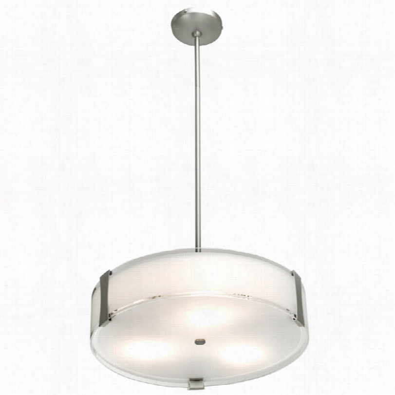 Contemporary Brushed Steel Tara Pendant Light