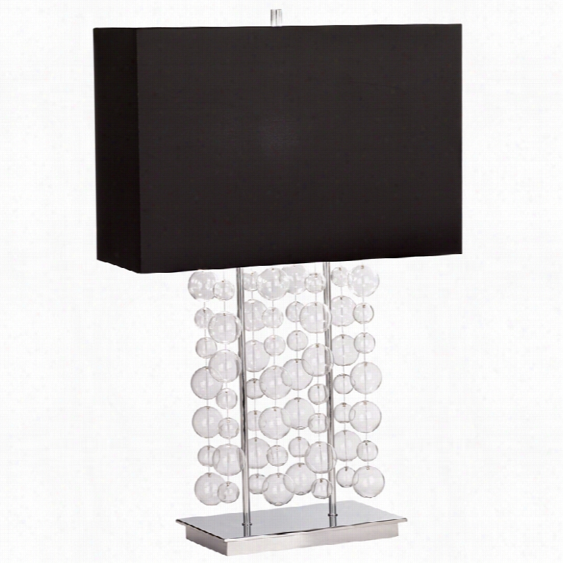 Contemporary Bubble Cascade Rectangle Possino Euro 28 3/4-incht Able Lamp