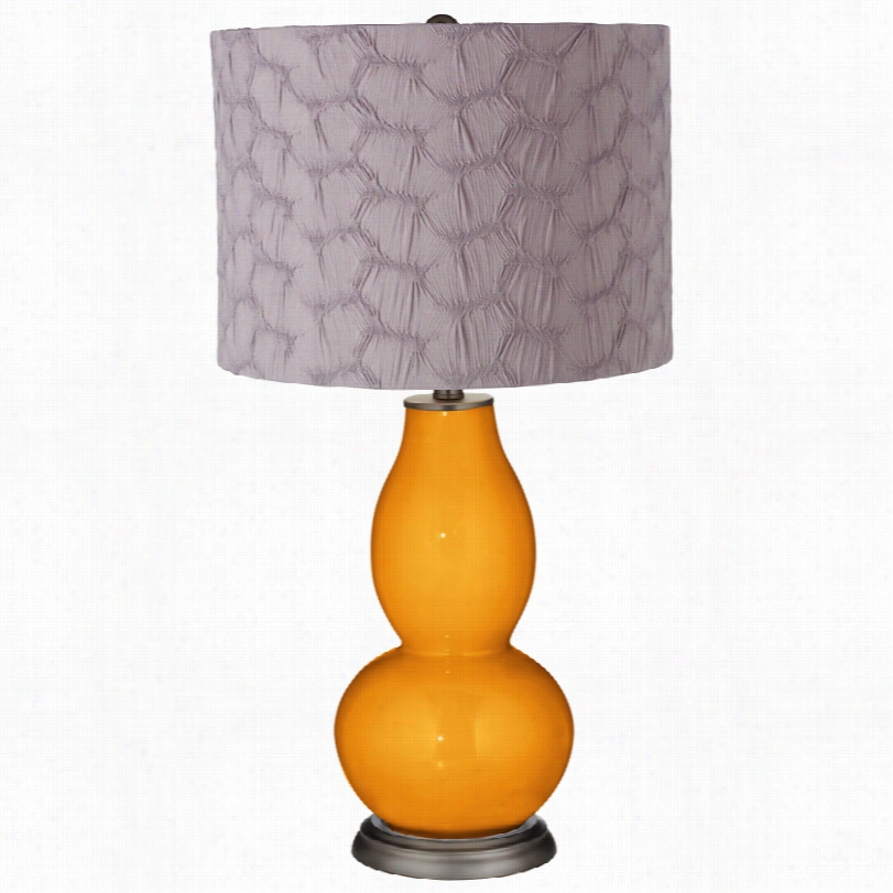 Contemporary Carnival Gray Plated Drum 29 1/2-inch-h Table Lamp