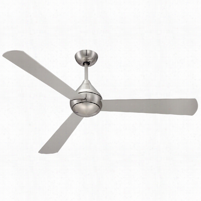 Contemporary C Asa Veija Argonaut Celiing Fan - 52'' Brushed Niickel