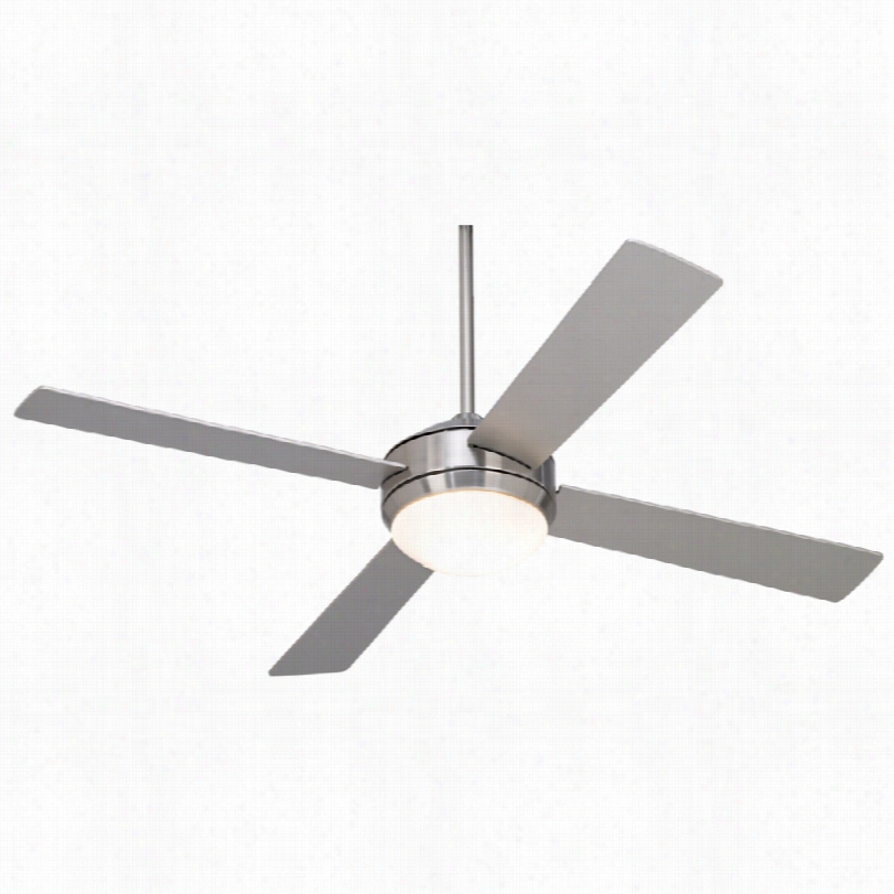 Contempoarry Casw Vieja Courier Ceiling Fan - 52"" Brushed Nickel