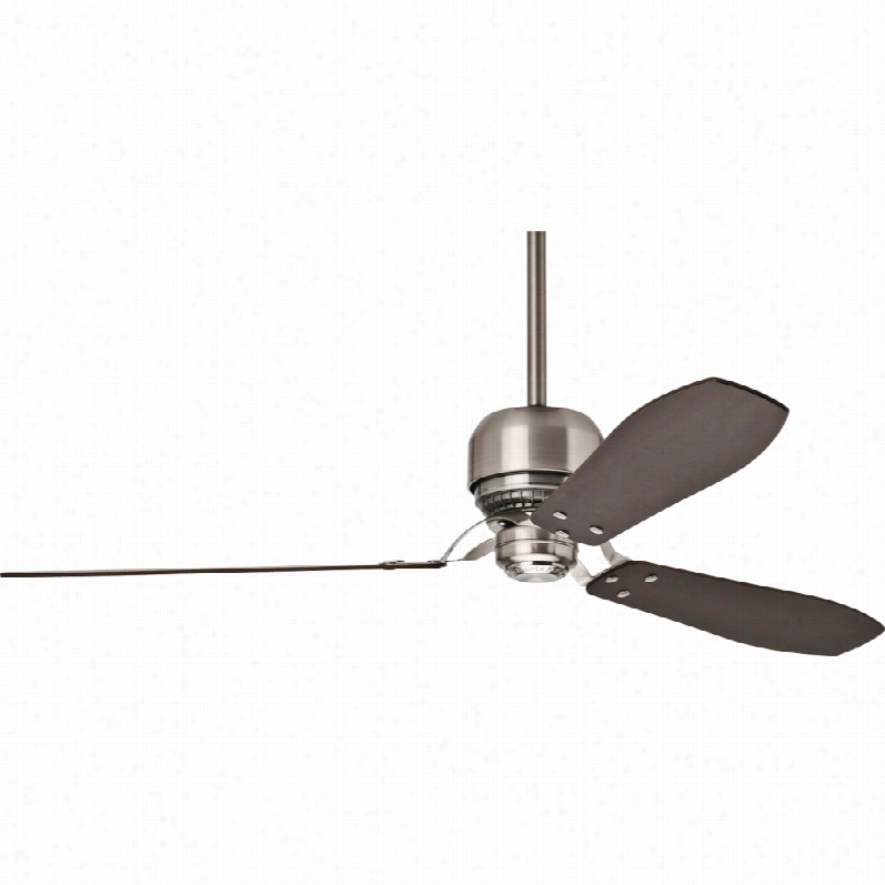 Contemporary Casablanca Tribea Ceiling Fan - 60"" Brushed Nnickel