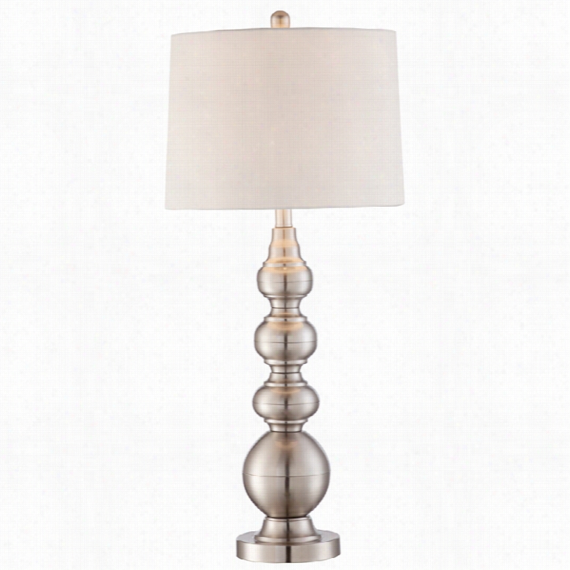 Contemporary Claude Stacked Spheres Metal Table Lamp