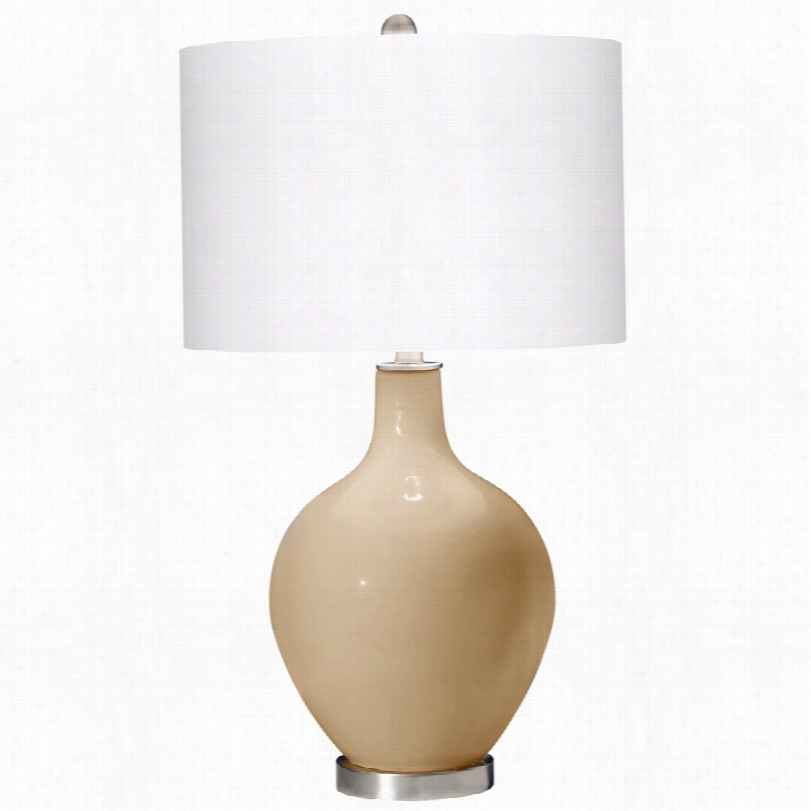 Contemporary Colonial Tan 28-inch-h Ovo Table Lamp