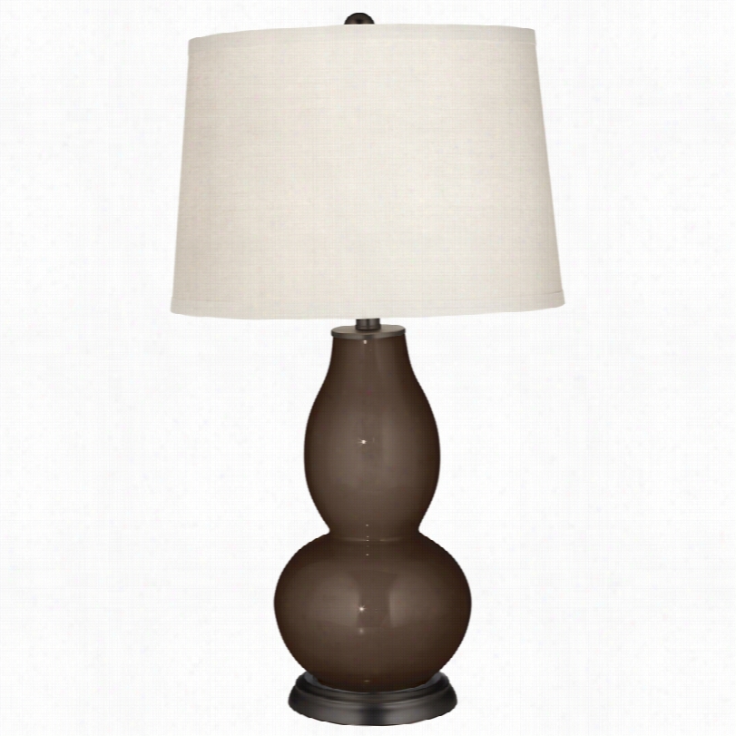 Contemporary Color Plus Carfae With Double Gourd Glass Table Lamp