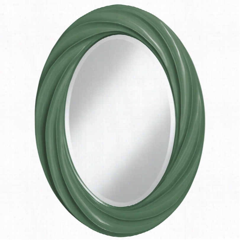 Contemporary Color More Comfrey Twist Oal Wall Mirror-22x30