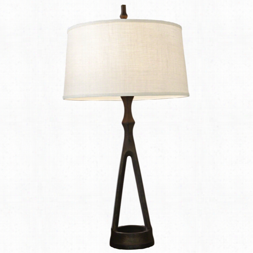 Contemporary Compass Rustic Bronze Metal 43-inch-h Table Lamp