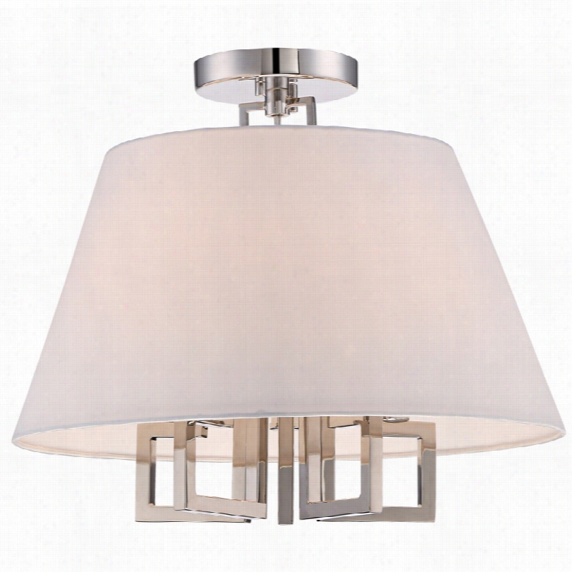 Co Ntemporary Crystorama Westwood Modern  5_light Nickel Celing Light