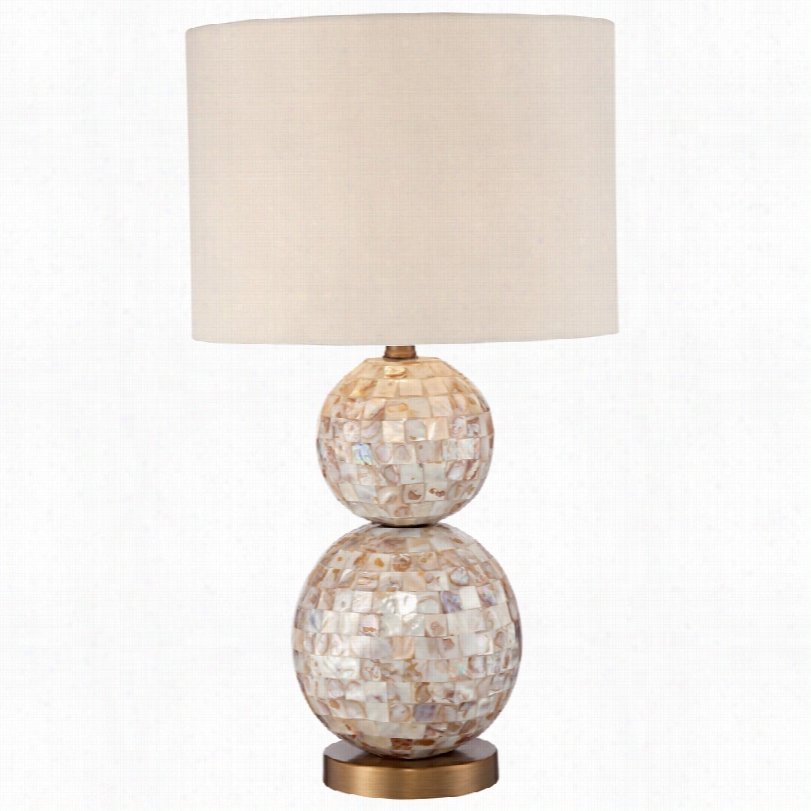 Contemporary Danni Mother Of Pearl 25 1/2-inch-h Table Lamp