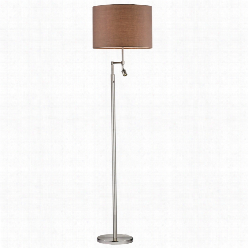 Contemprary Dimonnd Beaufort Satin Nickel 60-inch-h Floor Lamp