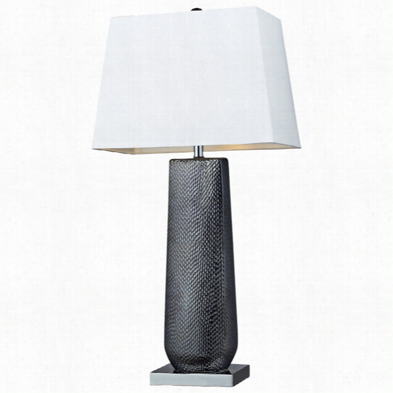 Contempoarry Dimnd Milan Black And Chrome Ceramic 35-inch-h Table Lamp