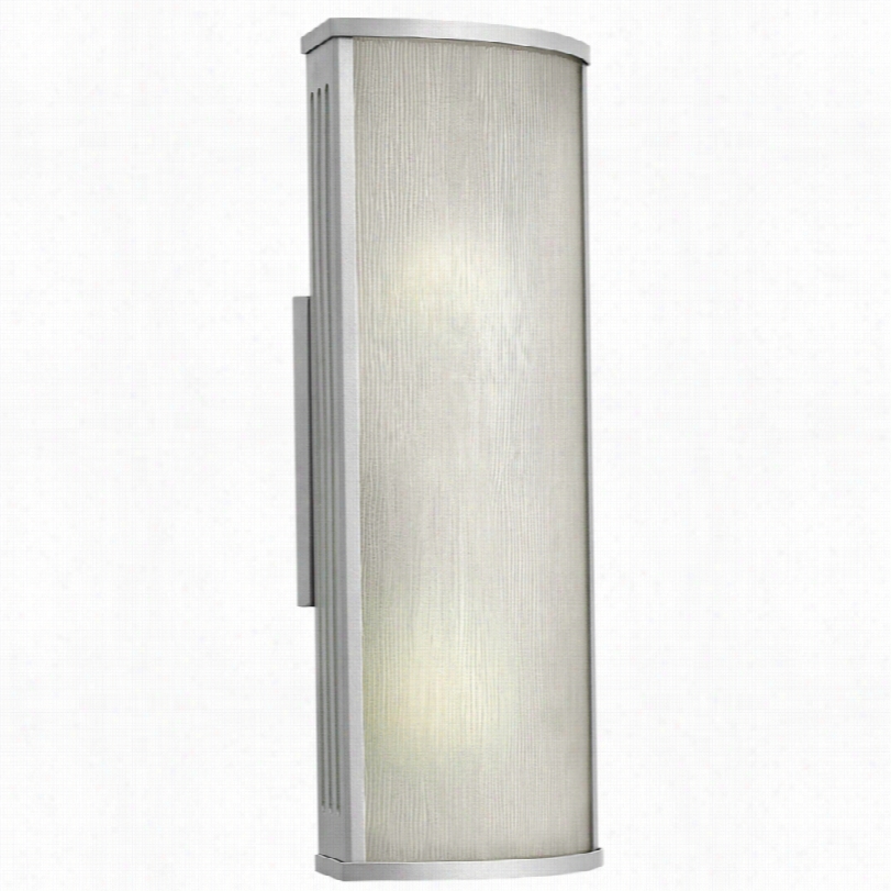 Contemporary District Titanium Etched Glass Hinkley Outdoor Wall Light