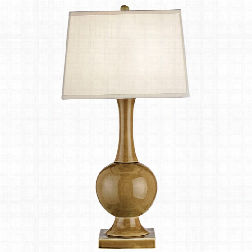 Contemporary Downton Brown Crackle Ceramic Currey And Com Pany Table Lamp