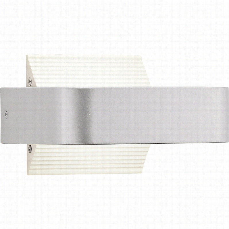 Contemporary Elna B Err Led Platinum Outdoor Wall Light