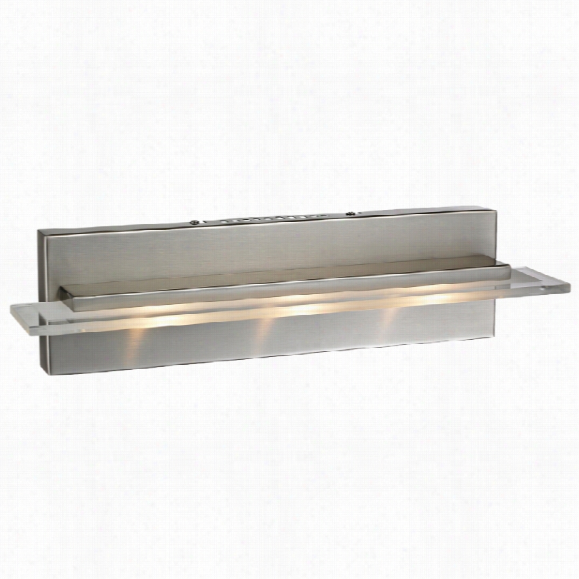 Contemporary Elk Liton Modern Satin Nickel 18-inch-w Led Bathroom Light