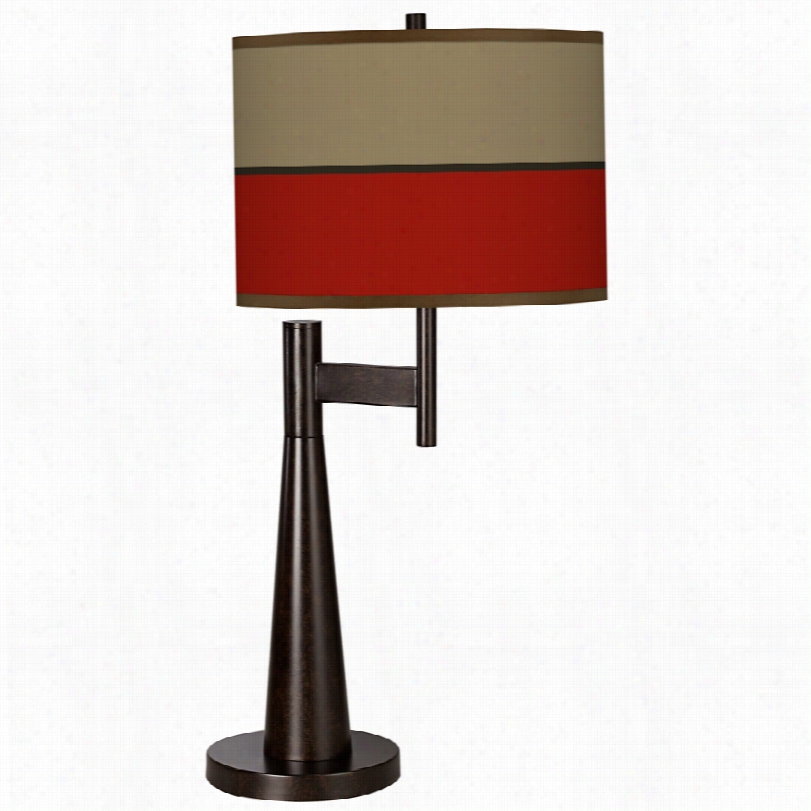 Contemporary Empire Red Giclee Novo 31-inch-h Table Lamp