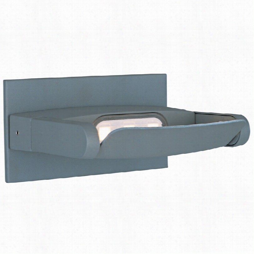 Contemporary Et2 Alujilux Dc Platinum 4 1/2-ich- Led Outdoor Wall Light