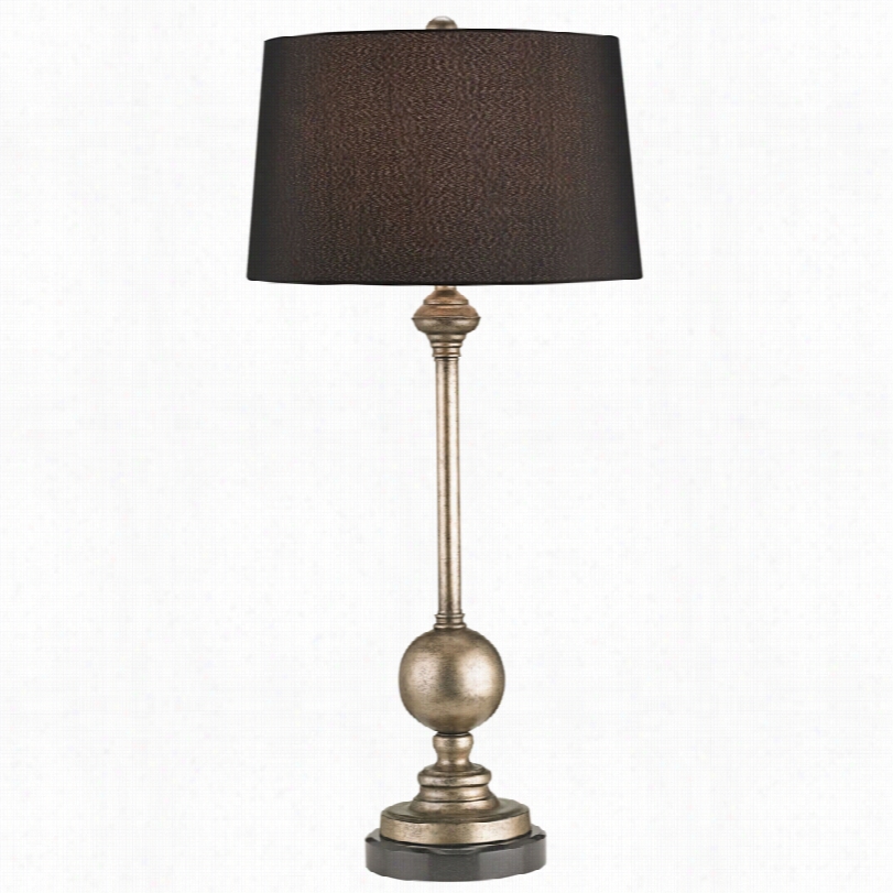 Contemporary Evans Aged Silver Metal Currey And Company Table Lamp