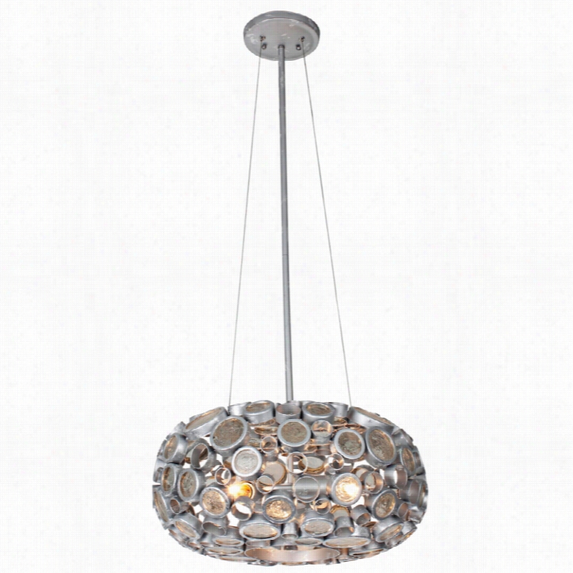 Contemporary Fascination Nevada Reclaimed Glass 18-inch-w Chandelier