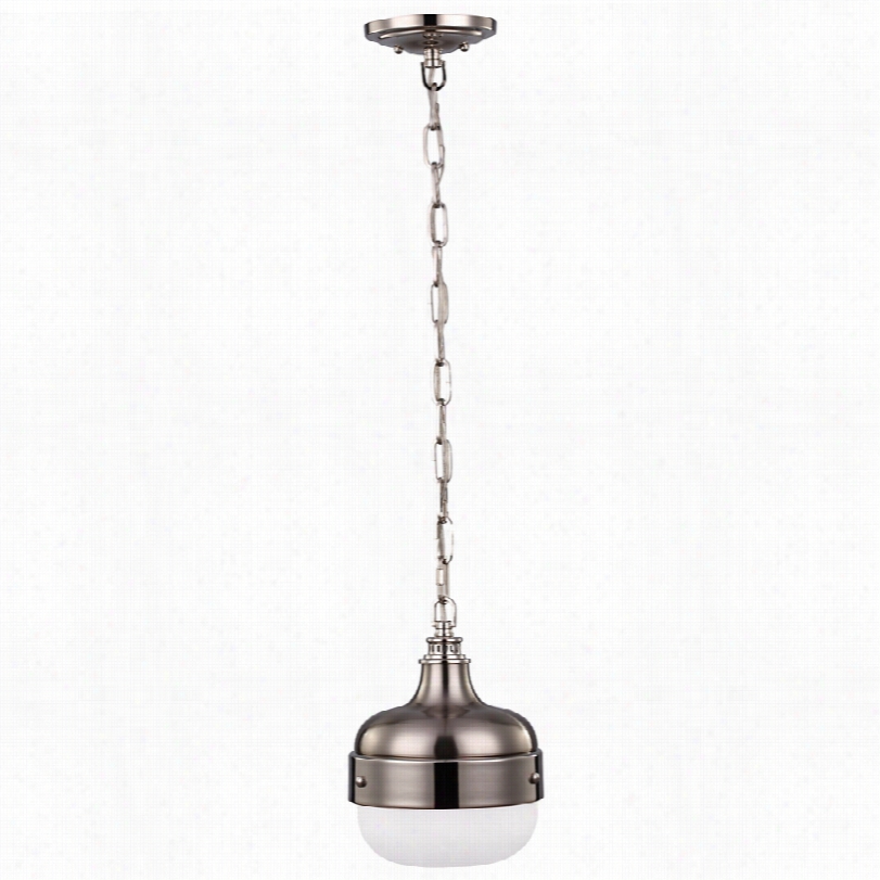 Contemporarh Feis Cadence Polished Nickel 8-inch-w Mini Pendant Light