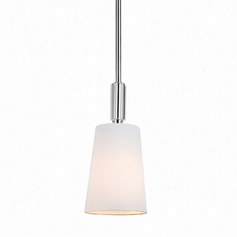 Contemporary Feiss Lismore Polished Nickel 5-inch-w Mini Pendant Light