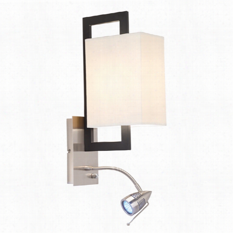 Contemporarry Floati Ng Attee Blackk 19 5/8-inch-h  P Ossini Euro Wall Lig T