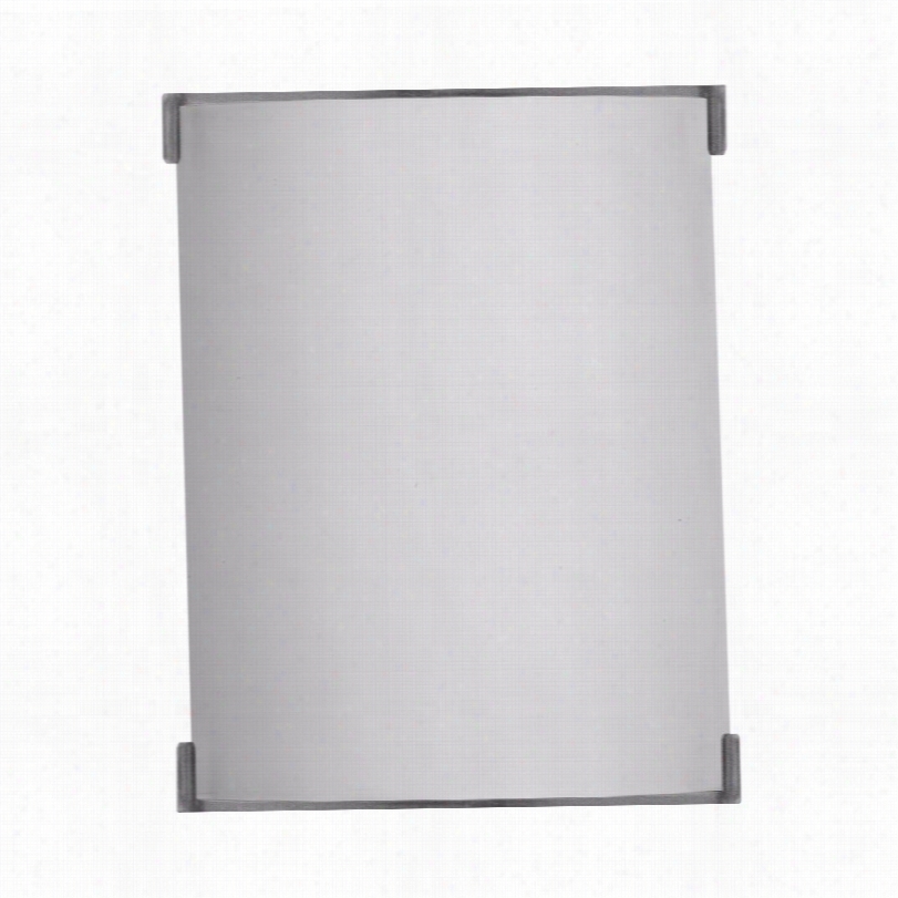 Contemporary Forecast White With Satin Nickel Edg Ebow Wall Sconce