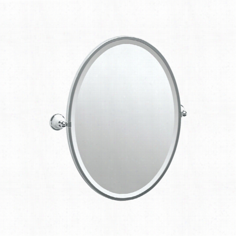 Contemporary Ggatco Franciscan Oval Wall Mirror-3 1//4x27 1/2