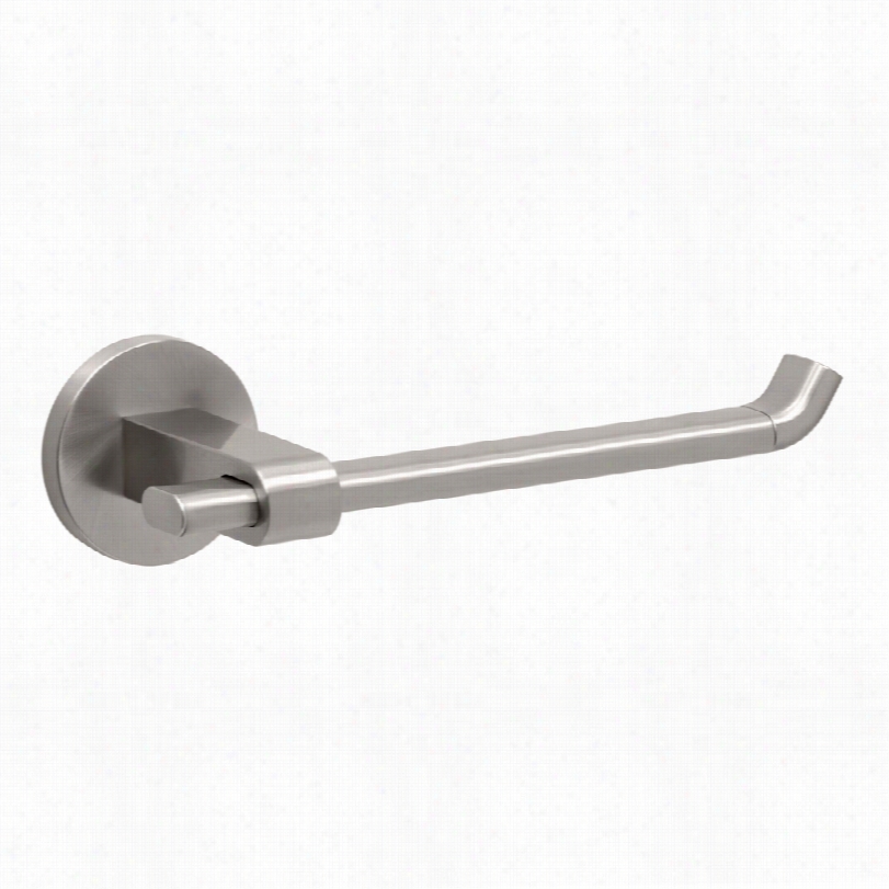 Contemporary Gatco Zone Euro Modern Satin Nickel Toilet Pper Holdr