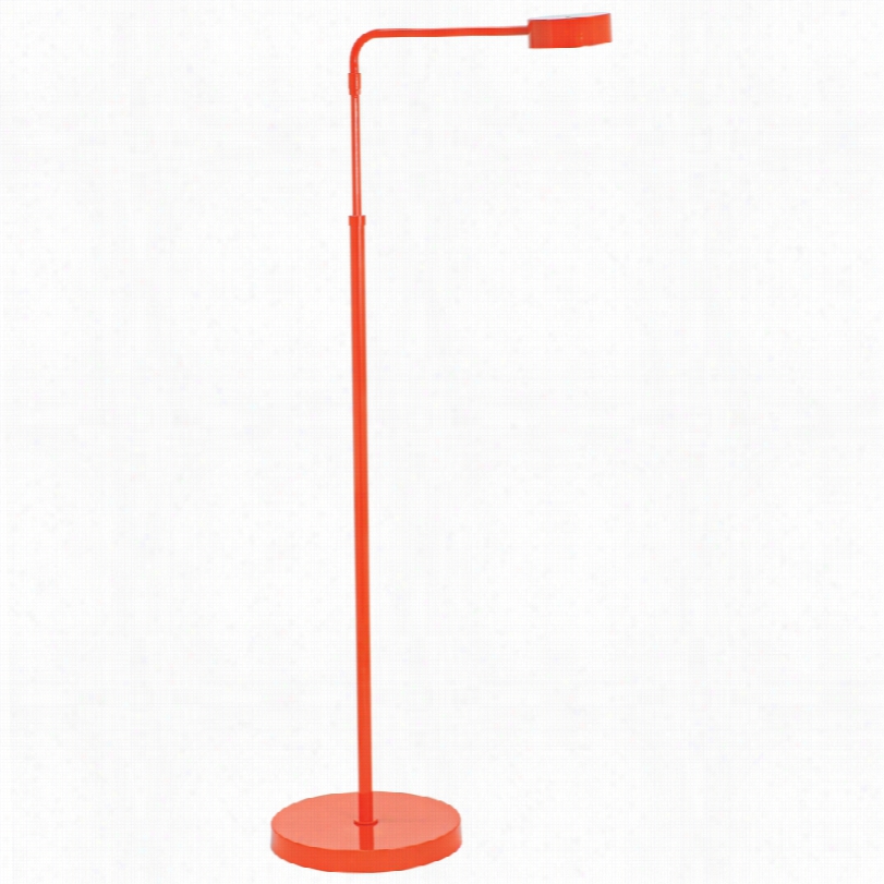 Cotnemporary Generation Bittresweet Orange Adjustable Led Floor Lamp