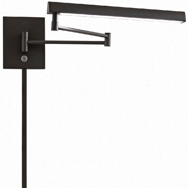 Contemporary George Kovacs Madake Dorian Roonze Led Swing Arm Wall Lamp