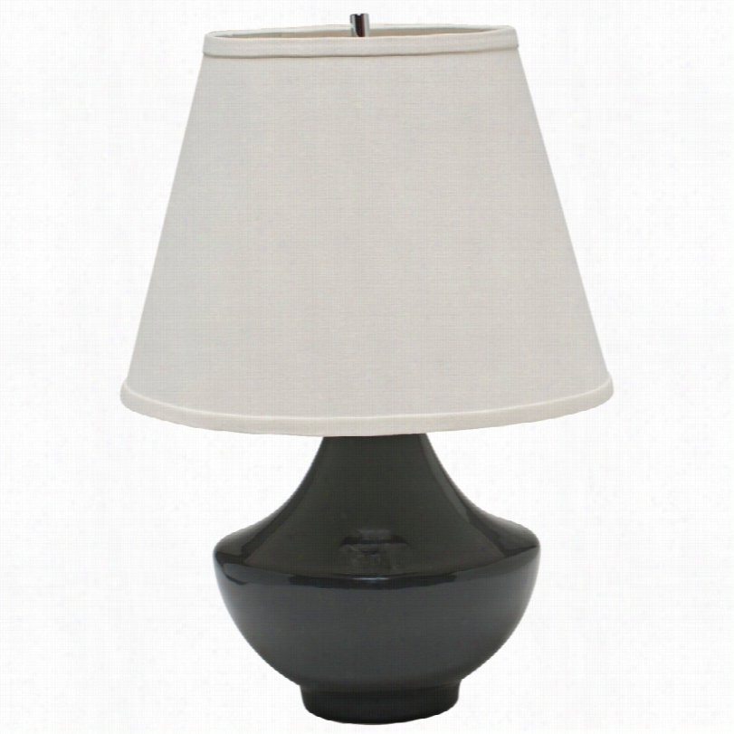 Contemporary Haeger Potteries Mid Century Dark Gray 29-inch-h Table Lamp