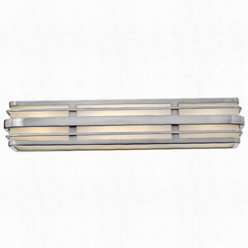 Contemporary Hinkley Winton Nickel 4-light 5-inch-h Vanity Light