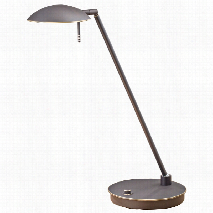 Contemporary Holtkoetter Bernie Turbo Old Bronze Tilt Base Desk Lamp