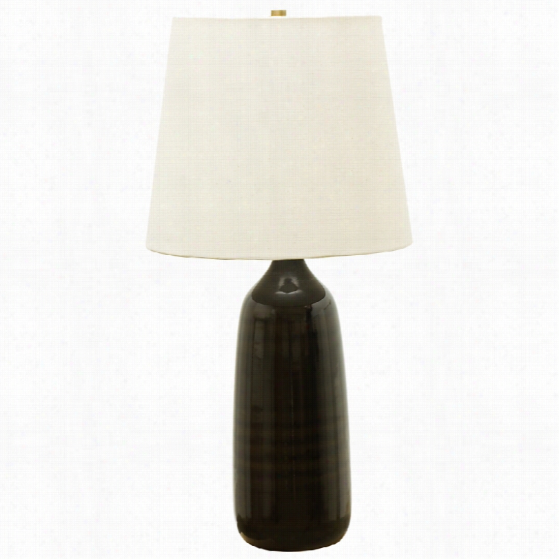 Cobtemporay House Of Troy Scatchard Stoneware Brown 29-inch-h Table Lamp