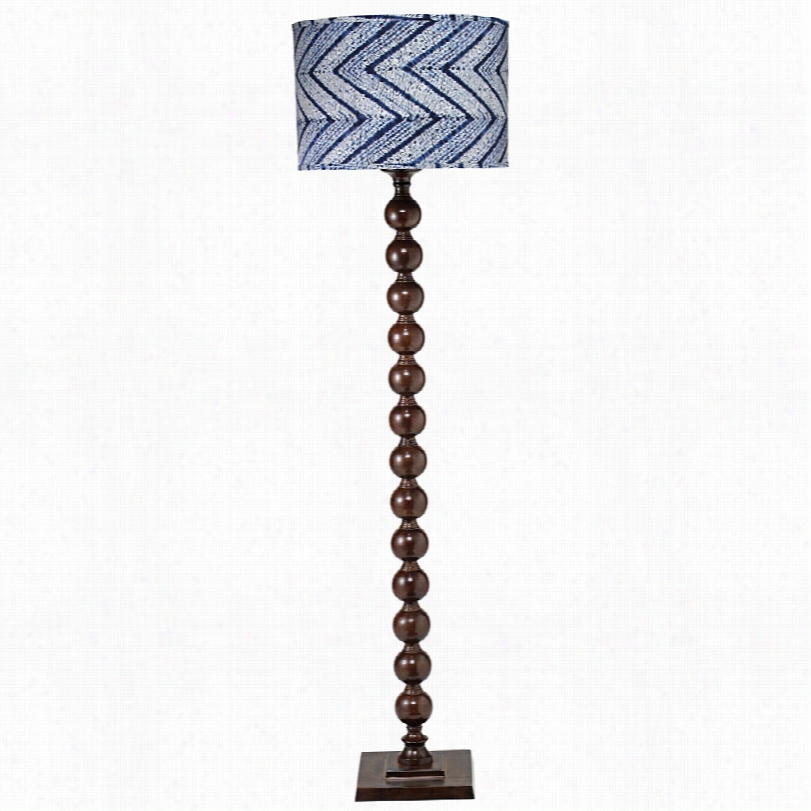 Contemmporary Jamie Young Luba Chocolate Metal Floor Lamp