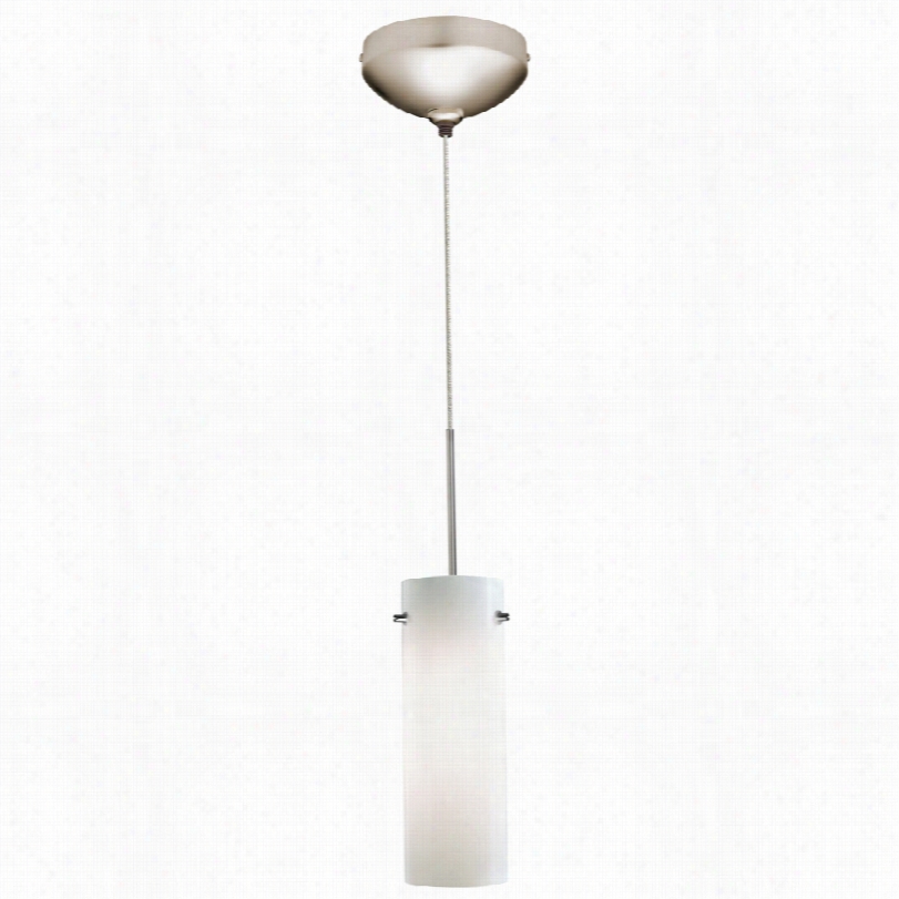 Contemporary Juno Opal Cylinder Glass 2 3/4-inch-w Halogen Mini Pendant