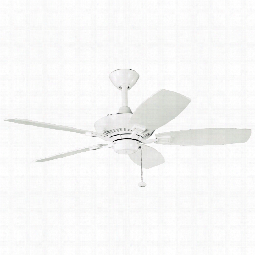 Contemporary Kichler Canfield Ceiling Fan - 44"" White