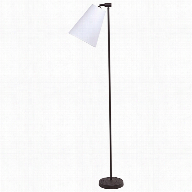 Contemporary Ilghts Up! Zoe White Lin En Shade 60-inch-h Floor Lamp