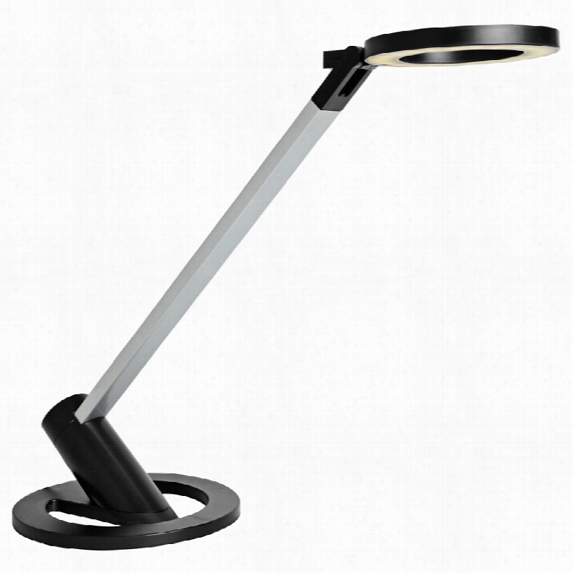 Contemporary Lte Source Galaxy Want And Silver 16-inch-h Led Desk Lamp