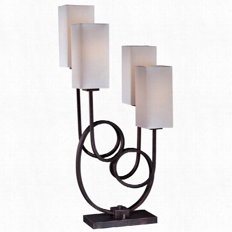 Contemporary Lite Source Tajsiya 4-lite 3-inch-h Table Lamp